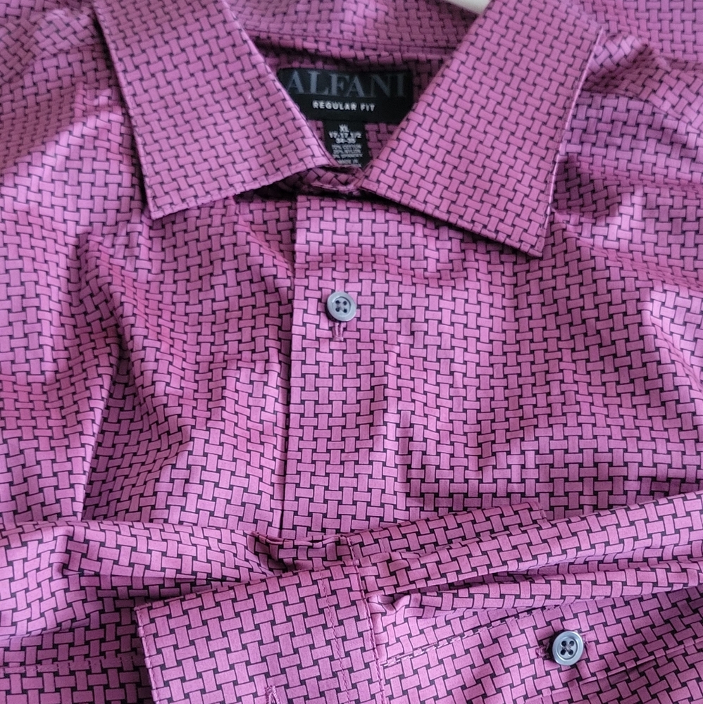 Alfani Men's Dress Shirt with Geometric Pattern